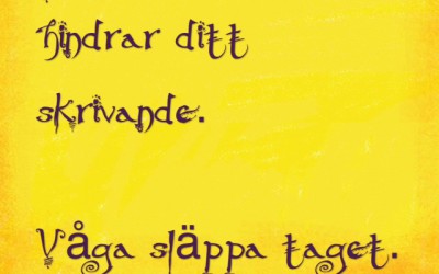 Kom igång med din bok – miniskola i tre steg – del 3