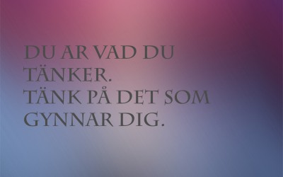 Du är vad du tänker