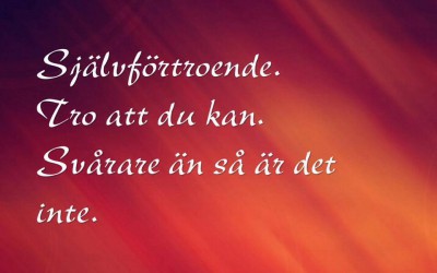 Författarens självförtroende