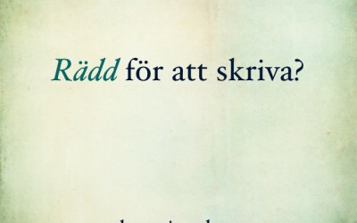 Rädd för att skriva