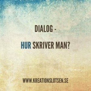 Kreationslotsen, skriva dialog, skrivcoach, Jeanette Niemi