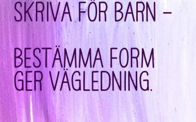 Form för en barnbok