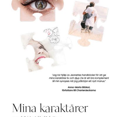 Omslag till Mina karaktärer, en fyll-i-bok för författare.