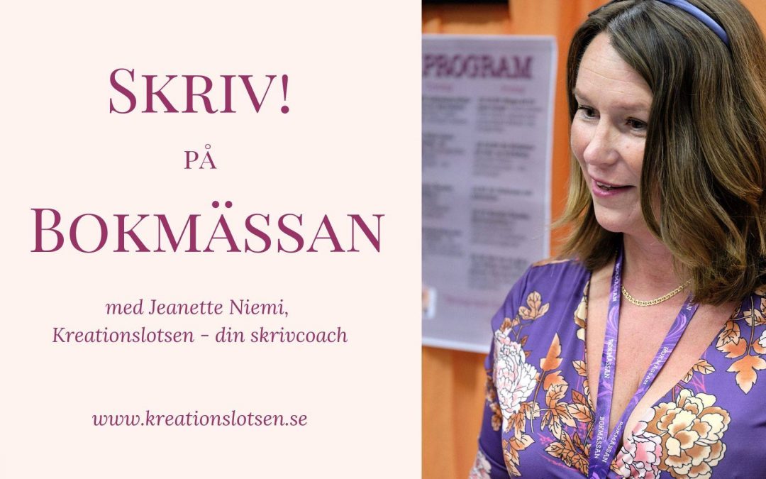 Skrivcoach Jeanette Niemi, skrivcoach på Kreationslotsen.