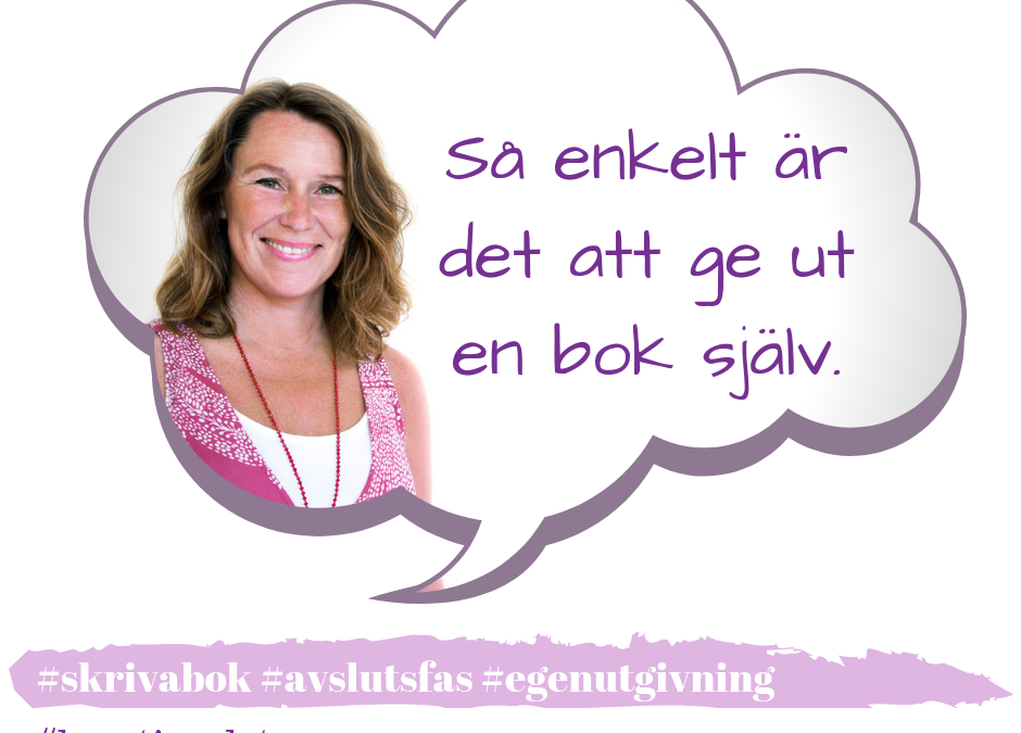 Självutgivning Jeanette Niemi, Kreationslotsen, din skrivcoach bokmanus