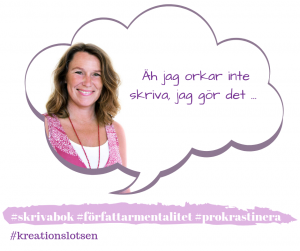 Bokskrivarsabotör prokrastinera Skrivcoach Jeanette Niemi