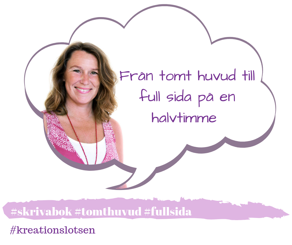 Jeanette Niemi, Kreationslotsen din skrivcoach skriv i flöde
