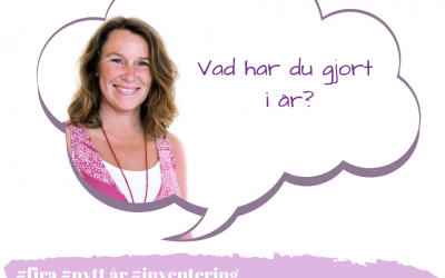 Vad har du gjort i år?