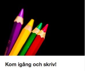 Du får ”Hitta din skrivglädje!”