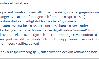 Fyra snabba tips  – förbered dig